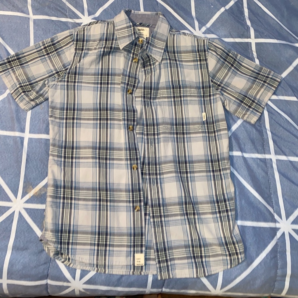 💕Vans short sleeve flannel💕